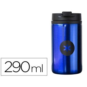 Copo Antartik Aco Inoxidavel com Tampa Dosificadora de Seguranca E Base Acolchoada 290 Ml Cor Azul