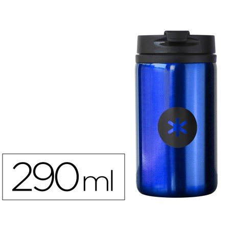 Copo Antartik Aco Inoxidavel com Tampa Dosificadora de Seguranca E Base Acolchoada 290 Ml Cor Azul
