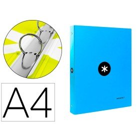 Pasta Antartik Din A4 Forrada 4 Aneis 25 Mm Redondos Cor Azul