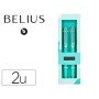 Esferografica Belius Bari Set com 2 Esferograficas Cor Celeste Ponta 1 Mm Tinta Azul em Caixa de Oferta