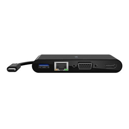 Adaptador Belkin Avc005Btbk Multimedia Usb-C Portas Usb-A 3.0 Ethernet Vga E Hdmi (4K) Cor Preto