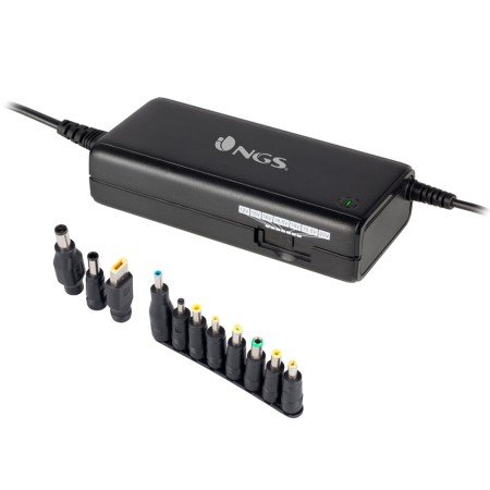 Adaptador de Corriente Ngs Manual Laptop 90W Con 11 Adaptadores
