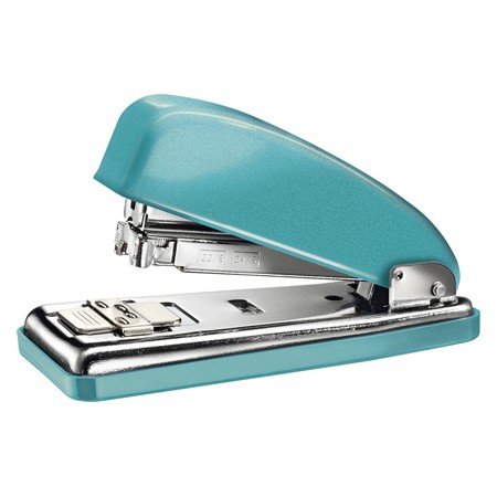 Agrafador Petrus 226 Classic Wow Turquesa Metalizado Capacidade 30 Folhas em Blister