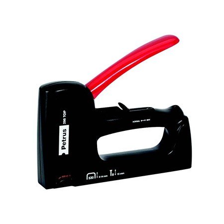 Agrafador Petrus 295 Top Especial Corpo de Plastico Utiliza Agrafes Nº 530 de 6 A 14 Mm E Saca-Agrafes