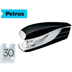 Agrafador Petrus 635 Wow Preto Metalizado Capacidade 30 Folhas