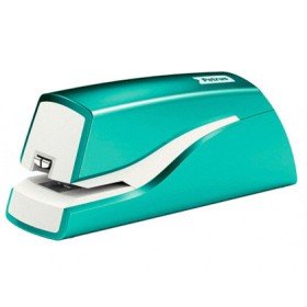 Agrafador Petrus Eletrico E-310 Wow Turquesa Metalizado Capacidade 12 Folhas Usa Agrfes Nº 10