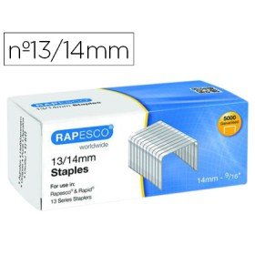 Agrafes Rapesco Galvanizados 13/14 Caixa de 5000 Unidades