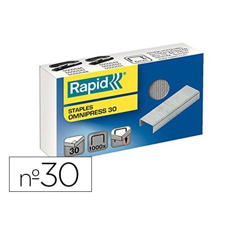 Agrafes Rapid Omnipress 30 Galvanizadas Caixa de 1000 Agrafes