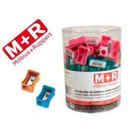 Apara Lapis M+R 304 Plastico Rectangular Um Uso Cores Sortidas