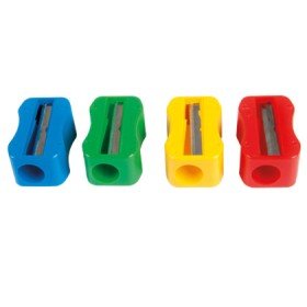 Apara Lapis M+R de Plastico 1 Uso Sem Parafuso Forma Retangular Ergonomica