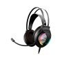 Auricular Krom Kappa Gaming Stereo com Microfone Flexivel Iluminacao Led Rgb Arco-Iris Comprimento Cabo 210 Cm