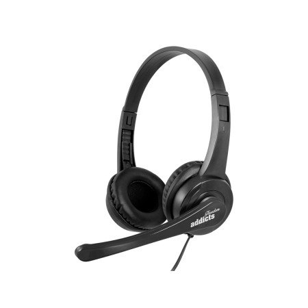 Auricular Ngs Vox 505 Microfone E Controlo de Volume Diadema Ajustavel Jack 3,5 Mm Comprimento Do Cabo