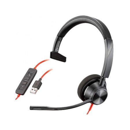 Auricular Plantronics Blackwire 3310 Diadema Monaural Cabo Usb-A