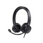 Auricular Trust Hs-200 com Microfone Ajustavel USB 2,0 Comprimento Do Cabo 1,80 Mt Cor Preto