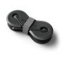 Auriculares Groovy com Microfone E Estojo Conector Tipo-C Cor Preto