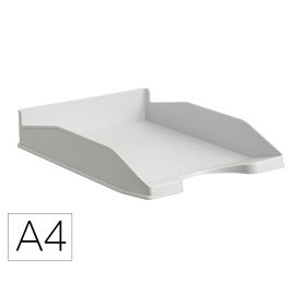 Bandeja Sobremesa Archivo 2000 Ecogreen Plastico 100% Reciclada Apilable Formatos Din A4 Y Folio Color Gris