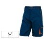 Bermuda Deltaplus com Cintura Ajustavel E 5 Bolsos Cor Azul-Laranja Formato M