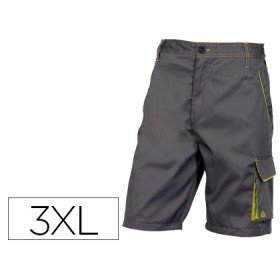 Bermuda Deltaplus com Cintura Ajustavel E 5 Bolsos Cor Cinza-Verde Formato Xxl