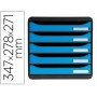 Bloco Classificador Secretaria Exacompta Big-Box Clean Safe 5 Gavetas Azul