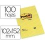 Bloco de Notas Adesivas Post-It Grandes Quad 102X152Mm