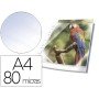Bolsa Catalogo Durable Premium Din A4 Polipropileno 80 Mc Cristal com Borda Cor Azul Bolsa de 10 Unidades