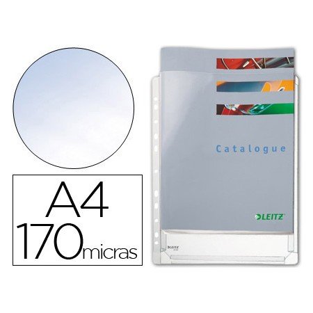 Bolsa Catalogo/Mica Esselte Din A4 Pvc 170 Microns com Fole Capacidade 200 Folhas Pack de 5 Unidades