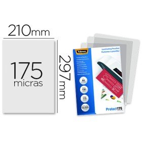 Bolsa de Plastificar Fellowes Brilho Din A4 175 Microns Pack 100 Unidades