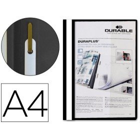 Bolsa Dossier Duraplus Din A4 com Fastener Preto 2579-01