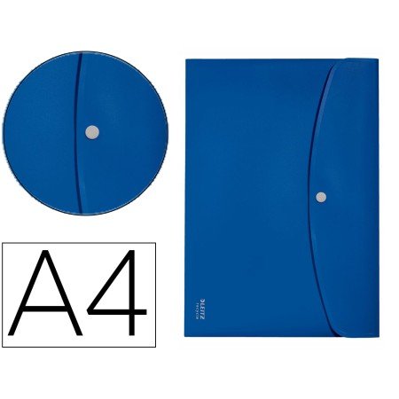 Bolsa Leitz Recycle Porta Documentos Fecho de Mola Din A4 Polipropileno Azul
