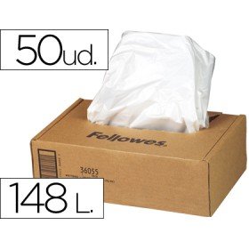 Bolsa Recuperadora Fellowes Para Destruidora de Documentos 94 L Pack 50 Unidades