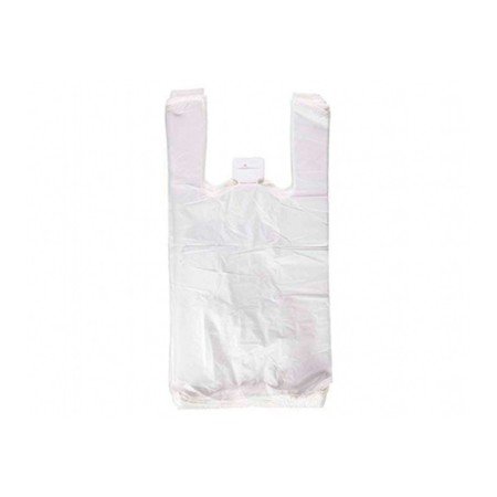 Bolsa T-Shirt Reciclada 70% Branca 50 Mc 35X50 Cm Apta Legislação de Bolsas 2021