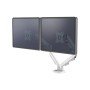 Braço Para Monitor Fellowes Serie Eppa Ajustavel Altura 2 Visores Normativa Vesa Ate 10 Kg Branco