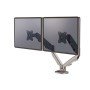 Braço Para Monitor Fellowes Serie Eppa Ajustavel Altura 2 Visores Normativa Vesa Ate 10 Kg Prata