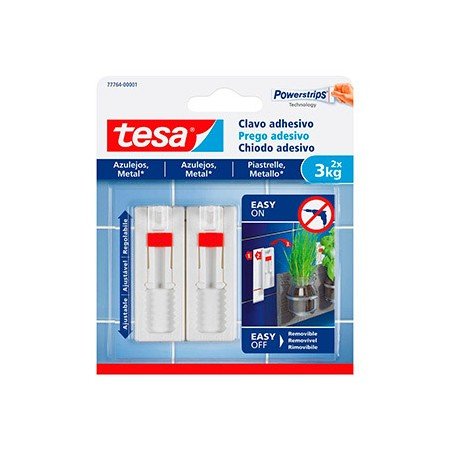 Cabide Auto Adesivo Tesa Ajustavel Para Azulejos Suporta Ate 3 Kg