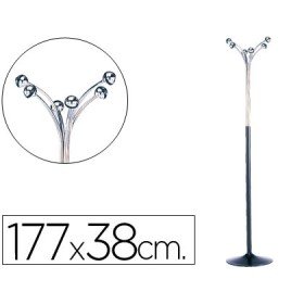 Cabide com Pe Sie Metalico com 6 Suporte Redondos 177 x 38 Cm