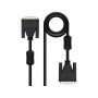 Cabo Dvi Nanocable Dual Link 24+1/M-M Cor Preto Comprimento 5 M