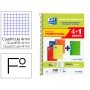Caderno Espiral Oxford Capa Extradura Folio 80 Folhas Quadricula 4 Mm Write&Erase Quadro Pack 4+1 Unidades Cores Vivas
