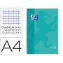 Caderno Espiral Oxford Capa Extradura Microperfurado Din A4 80 F Quadricula 5 Mm Cor Menta Gelo