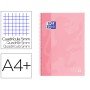 Caderno Espiral Oxford Ebook 1 School Touch Te Din A4+ 80 Folhas Quadricula 5 Mm com Margem Flamingo Pastel