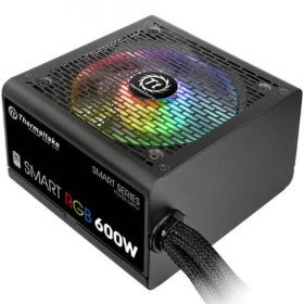 Fonte de alimentação para jogos Thermaltake Smart RGB ATX 600 W 80 Plus preto