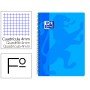 Caderno Espiral Oxford School Classic Capa Polipropileno Folio 80 Folhas Quadricula 4 Mm com Margem Azul Turquesa