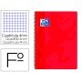 Caderno Espiral Oxford School Classic Capa Polipropileno Folio 80 Folhas Quadricula 4 Mm com Margem Vermelho