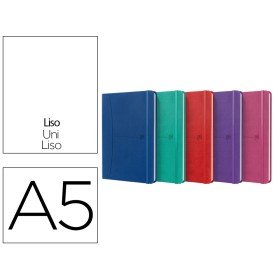 Caderno Oxford Cozido Capa Extradura Din A5 80 Folhas Liso Cores Vivas Sortidas