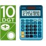 Calculadora Casio Ms-100Em Secretaria 10 Digitos Tx +/- Tecla Duplo Zero Cor Azul