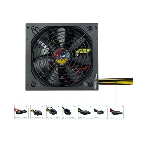 fonte de alimentação tooq tqapolo - 650sp atx 650w
