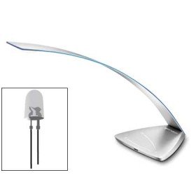 Candeeiro Cep de Escritorio Ice Blue de Aluminio E Aco com Luz Led