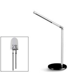 Candeeiro de Escritorio Cep Ecoline de Aluminio E Aco com Luz Led