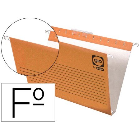 Capas de Suspensao Gio Folio Visor Superior Corto Cristal Kraft Bicolor Eco Lombada 30 Mm