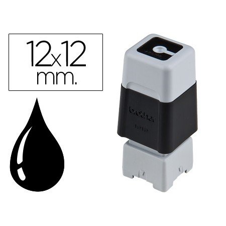 Carimbo Automatico Brother 12 Mm x 12 Mm Preto