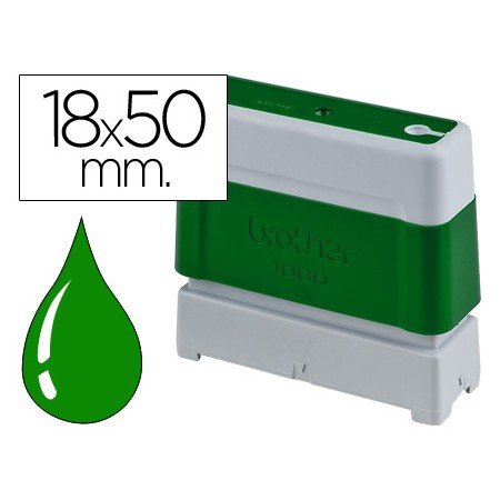 Carimbo Automatico Brother 18 Mm x 50 Mm Verde